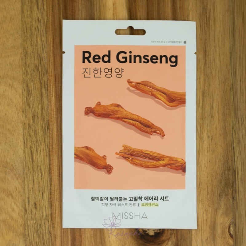 Masque visage tissu au Ginseng Rouge